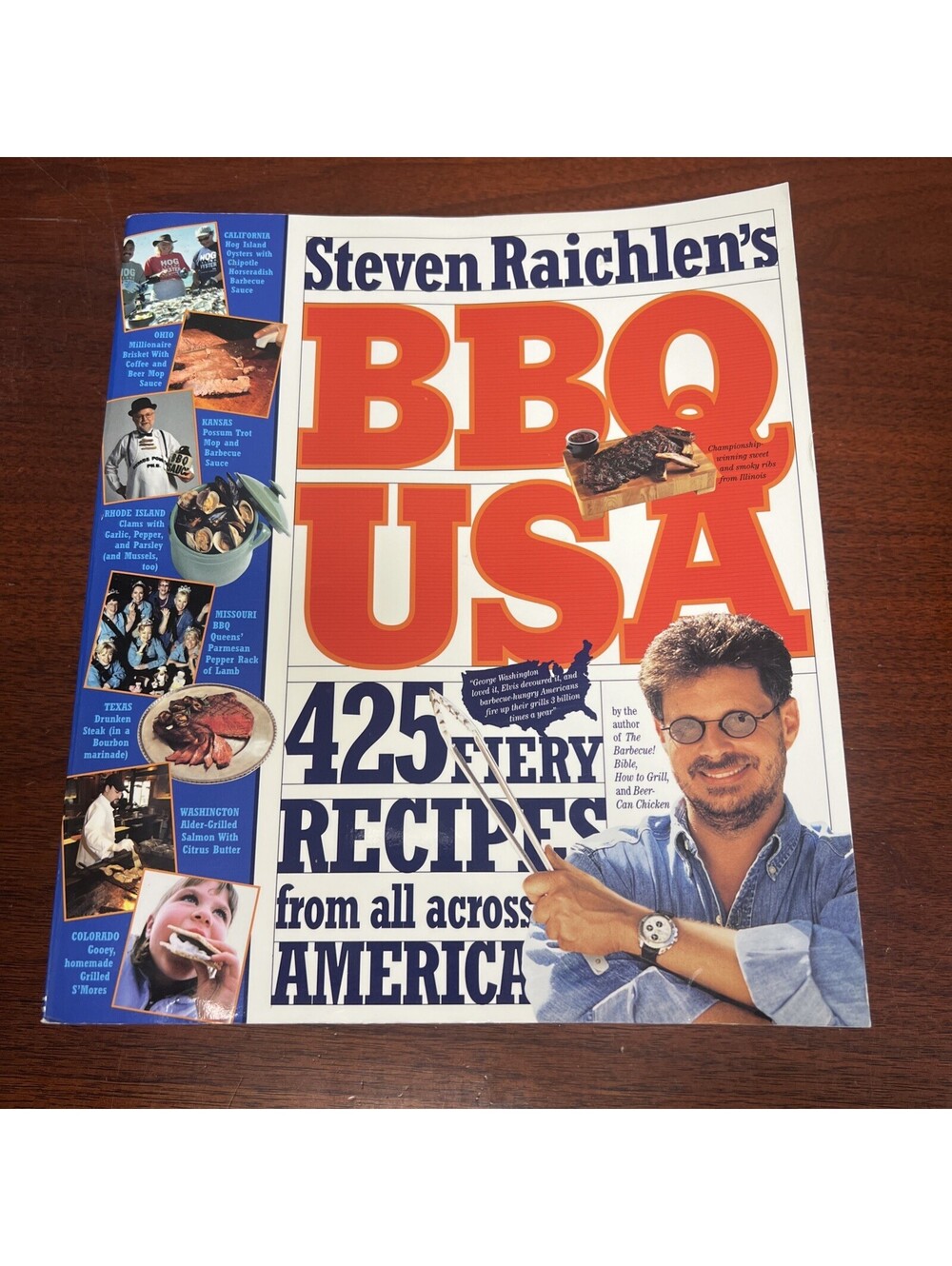 BBQ USA : 425 Fiery Recipes from All Across America by Steven Raichlen (2003,...